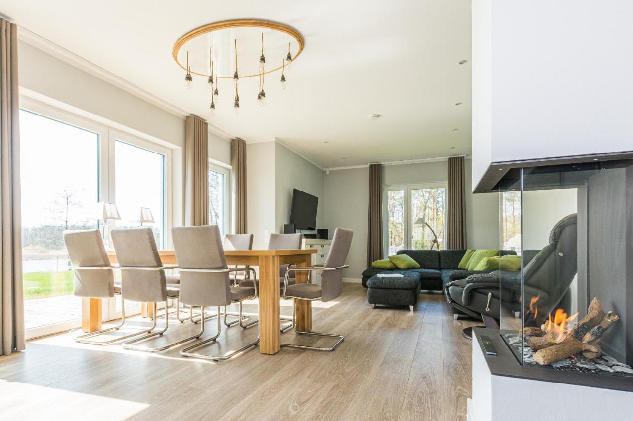 Luxus-See-Domizil Mit Sauna, Kamin Und Boot-130 Qm Fuer 6 Personen Краков-ам-Зе Экстерьер фото